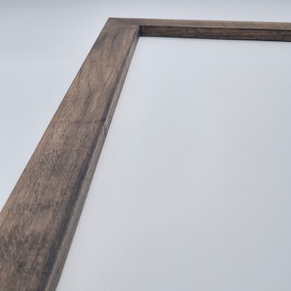 Brilagi - LED Badeværelse loftlampe WOODY FRAME LED/50W/230V 120x30 cm IP44 valnød