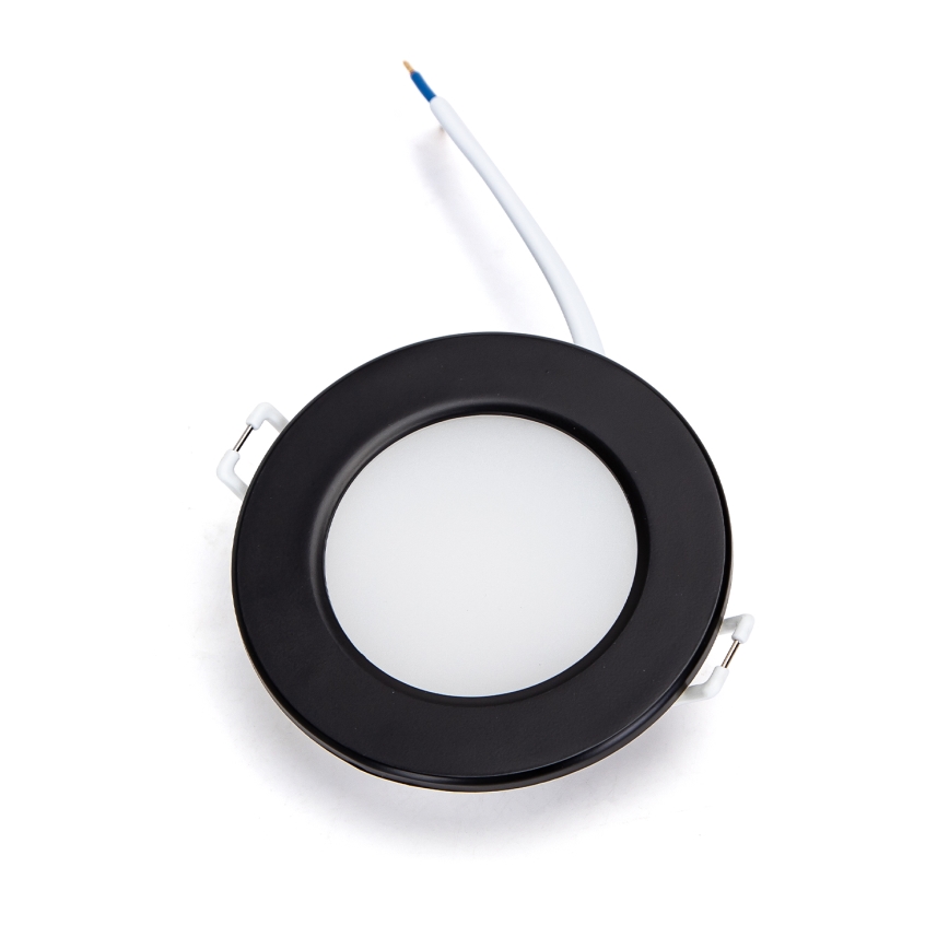 Brilagi - LED badeværelses indbygningsspot LED/4,8W/230V 3000K sort IP65