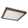 Brilagi - LED Badeværelses loftlampe WOODY FRAME LED/40W/230V 60x60 cm IP44 valnød