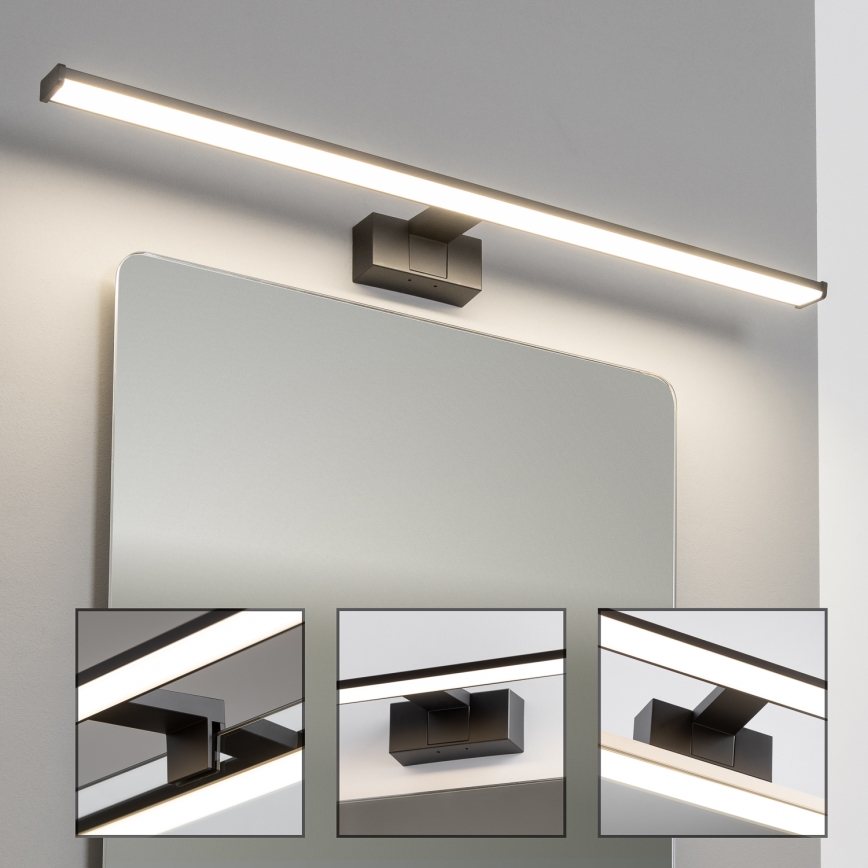 Brilagi - LED badeværelses-spejlbelysning 3-i-1 VESTRA LED/15W/230V 80 cm IP44 sort