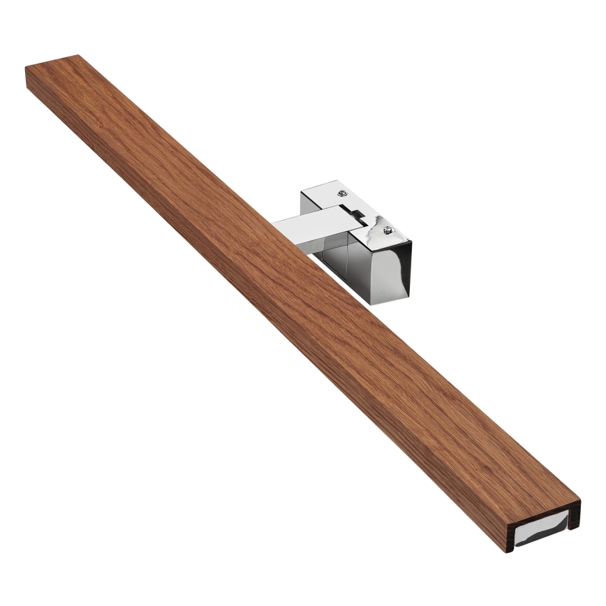 BRILAGI - LED belysning til badeværelsesspejl 3-i-1 WOODY MIRROR LED/15W/230V 80 cm IP44 blank krom/kirsebær-eg
