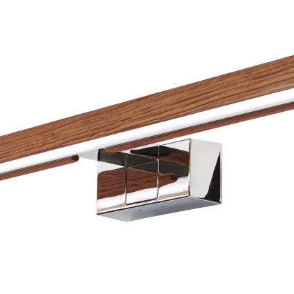 BRILAGI - LED belysning til badeværelsesspejl 3-i-1 WOODY MIRROR LED/15W/230V 80 cm IP44 blank krom/kirsebær-eg