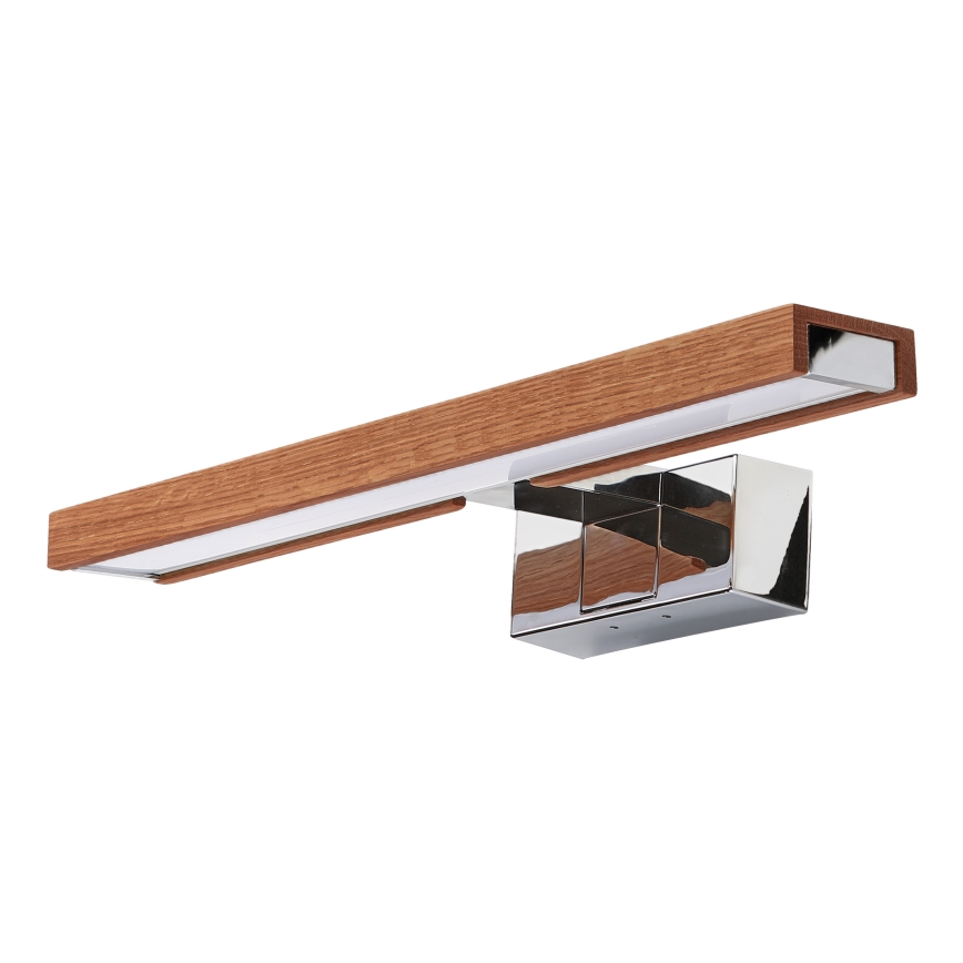Brilagi - LED badeværelsesspejlbelysning 3-i-1 WOODY MIRROR LED/8W/230V 40 cm IP44 blank krom/eg/kirsebær