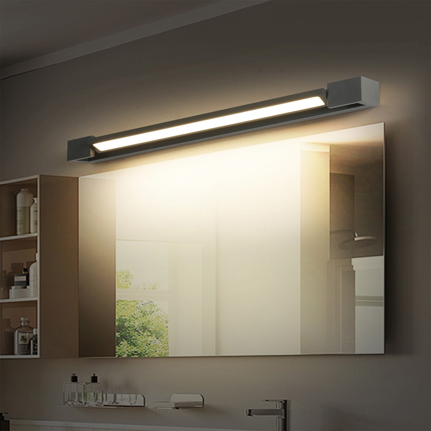 Brilagi - LED-spejlbelysning til badeværelset AQUA LINE LED/18W/230V 60 cm IP44 antracit CRI 90