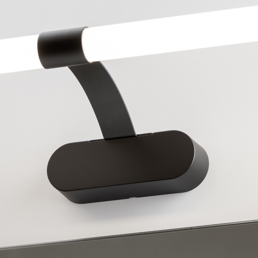 Brilagi - 2-i-1 LED-spejlbelysning til badeværelse TUBEO LED/6W/230V 40 cm IP44 sort