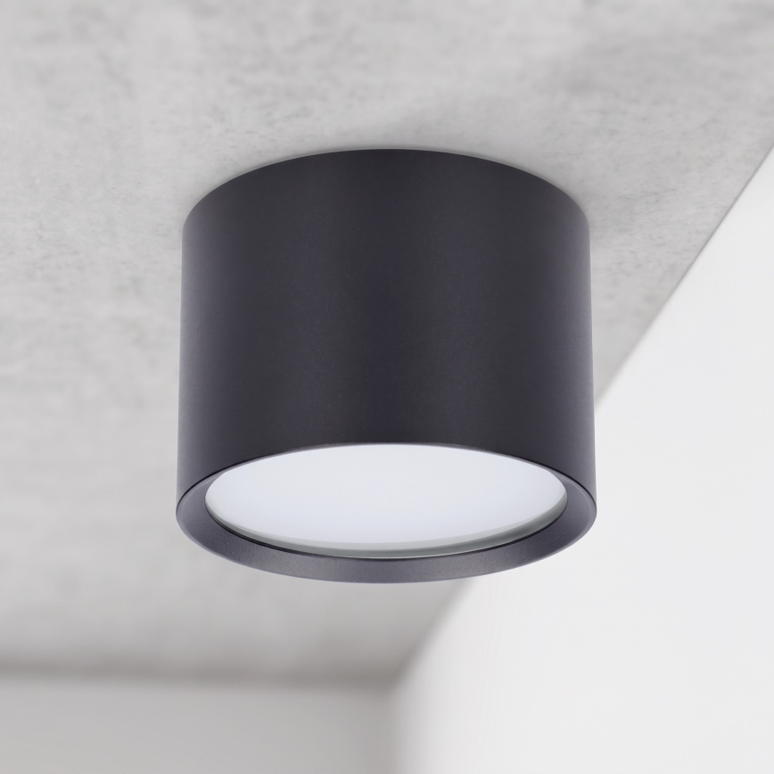 BRILAGI - LED badeværelses-spot SMOOTH 1xGX53/15W/230V 60x82 mm sort IP54