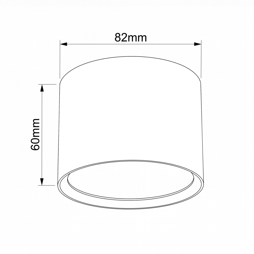 BRILAGI - LED badeværelses-spot SMOOTH 1xGX53/15W/230V 60x82 mm sort IP54