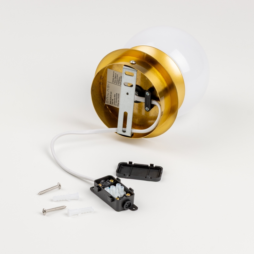 Brilagi - BALL LED badeværelses væglampe 6W/230V 3000/4000/6500K IP44 guld