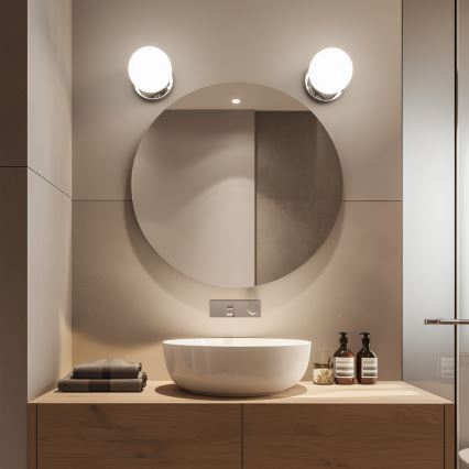 Brilagi - LED væglampe til badeværelse BALL LED/6W/230V 3000/4000/6500K IP44 blank krom