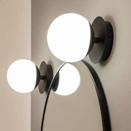 Brilagi - LED badeværelses væglampe BALL LED/6W/230V 3000/4000/6500K IP44 sort