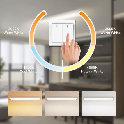 Brilagi - LED loftlampe til badeværelse FRAME LED/50W/230V 3000/4000/6000K 120x30 cm IP44 sølv
