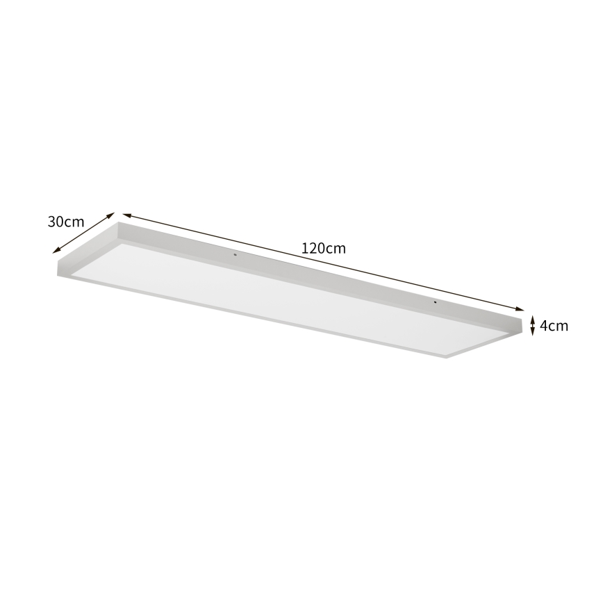 Brilagi - LED loftlampe til badeværelse FRAME LED/50W/230V 3000/4000/6000K 120x30 cm IP44 sølv