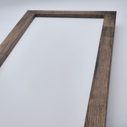 Brilagi - LED loftlampe til badeværelset WOODY FRAME LED/50W/230V 120x30 cm IP44 eg/valnød