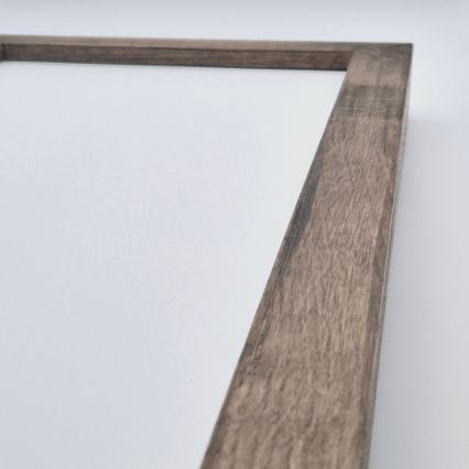 Brilagi - LED loftlampe til badeværelset WOODY FRAME LED/50W/230V 120x30 cm IP44 eg/valnød