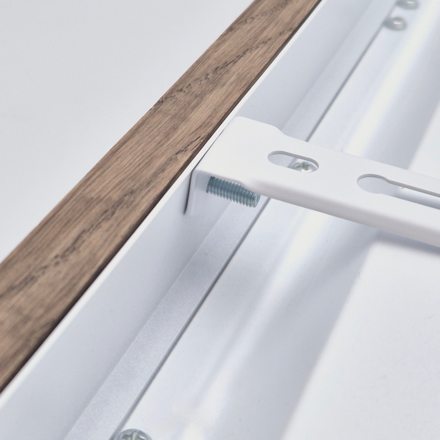 Brilagi - LED loftlampe til badeværelset WOODY FRAME LED/50W/230V 120x30 cm IP44 eg/valnød