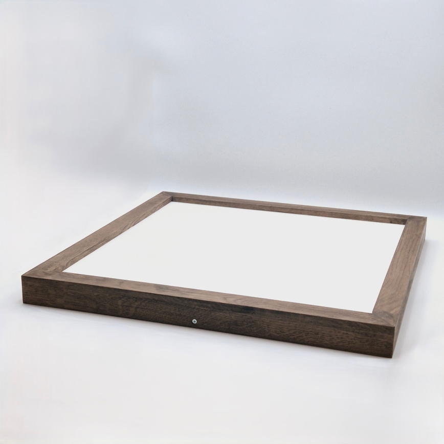 Brilagi - LED badeværelsesloftlampe WOODY FRAME LED/50W/230V 60x60 cm IP44 eg/valnød