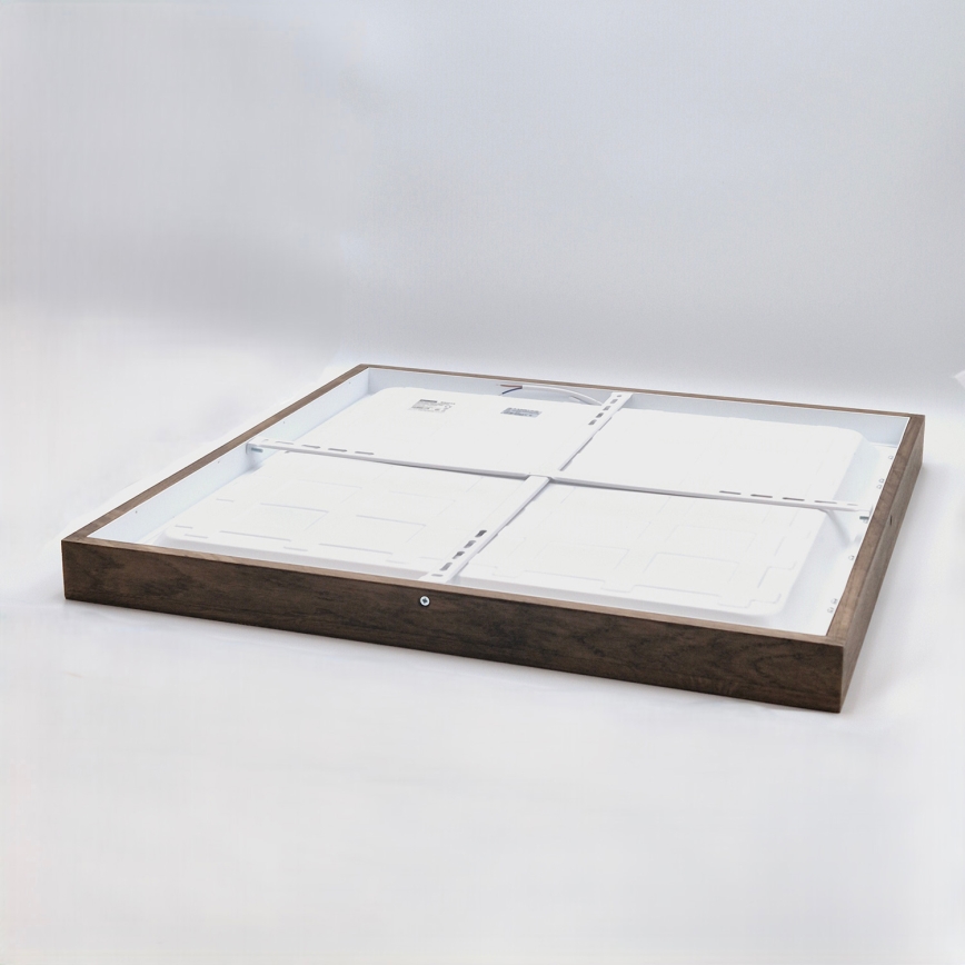 Brilagi - LED badeværelsesloftlampe WOODY FRAME LED/50W/230V 60x60 cm IP44 eg/valnød