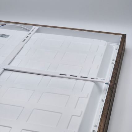 Brilagi - LED badeværelsesloftlampe WOODY FRAME LED/50W/230V 60x60 cm IP44 eg/valnød