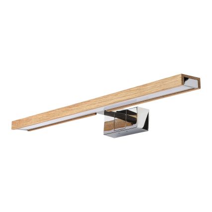 Brilagi - LED-spejlbelysning 3-i-1 WOODY MIRROR LED/12W/230V 60 cm IP44 blank krom/eg