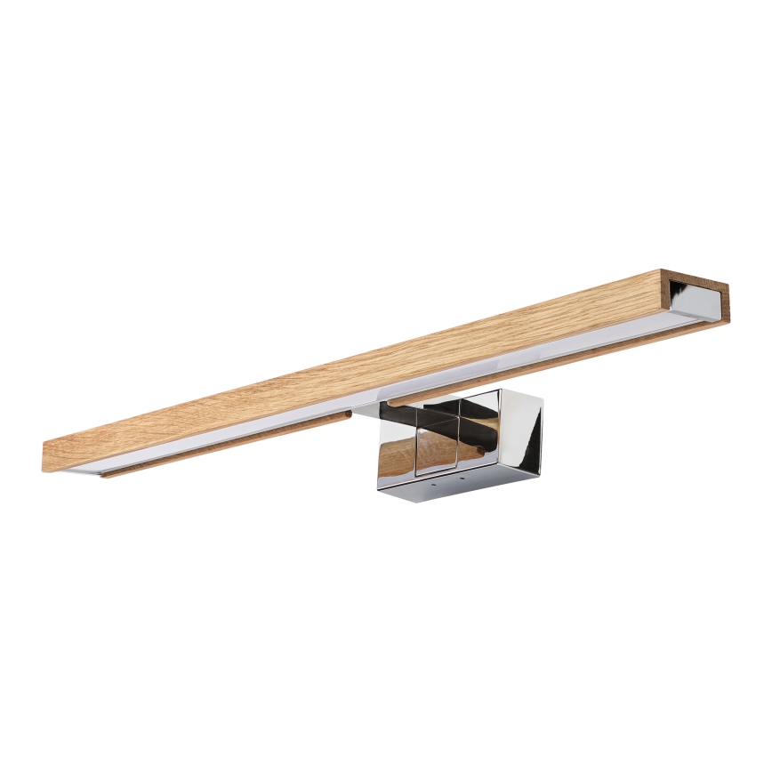 Brilagi - LED-spejlbelysning 3-i-1 WOODY MIRROR LED/12W/230V 60 cm IP44 blank krom/eg