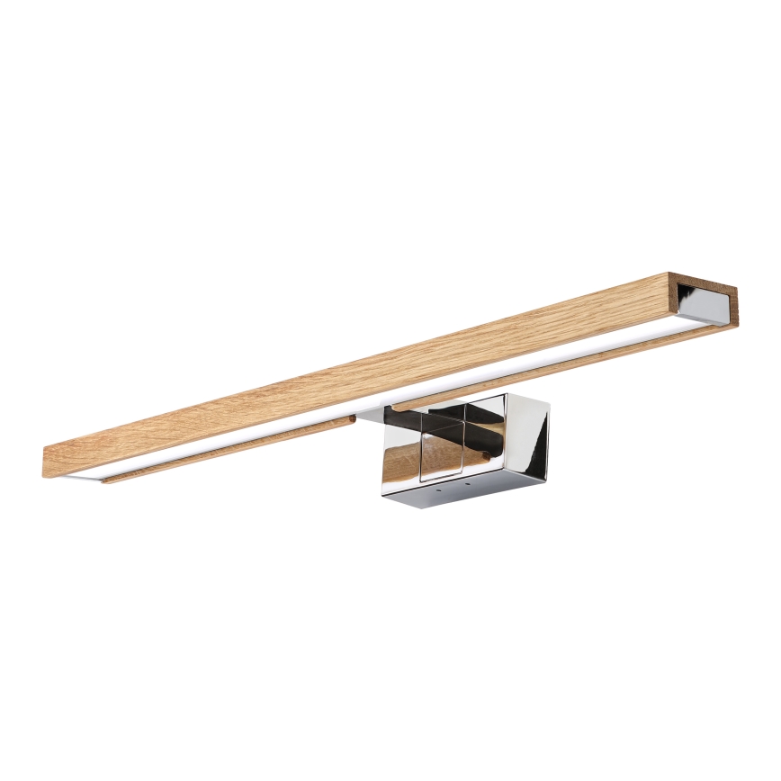 Brilagi - LED-spejlbelysning 3-i-1 WOODY MIRROR LED/12W/230V 60 cm IP44 blank krom/eg