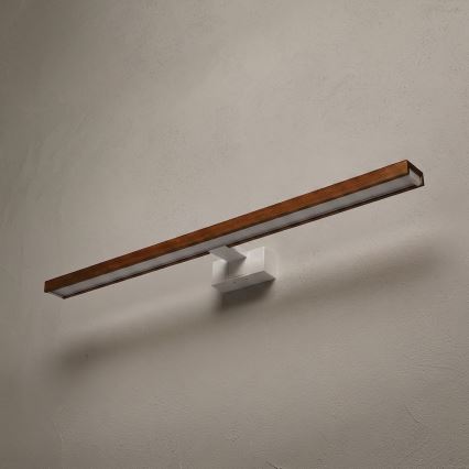 Brilagi - LED badeværelses-spejlbelysning 3-i-1 WOODY MIRROR LED/15W/230V 80 cm IP44 hvid/eg-kirsebær