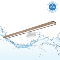 Brilagi - LED badeværelsesbelysning til spejl WOODY MIRROR 3-i-1 LED/15W/230V 80 cm IP44 hvid/eg-valnød