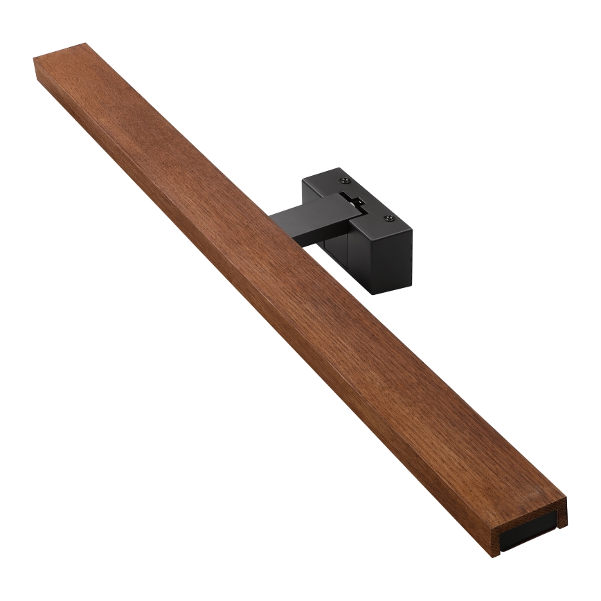 Brilagi - LED-spejlbelysning til badeværelset WOODY MIRROR 3-i-1 LED/15W/230V 80 cm IP44 sort/eg-kirsebær