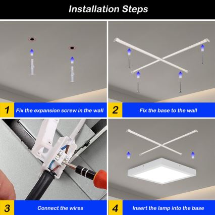 Brilagi - LED loftlampe til badeværelse dæmpbar FRAME SMART LED/24W/230V 30x30 cm 3000-6000K IP44 hvid + fjernbetjening