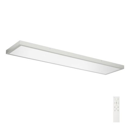 Brilagi - LED loftlampe til badeværelse dæmpbar FRAME SMART LED/50W/230V 120x30 cm 3000-6000K IP44 sølvfarvet + fjernbetjening