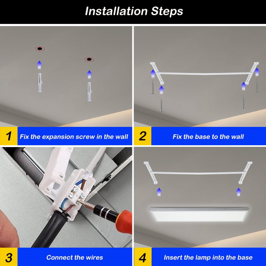 Brilagi - LED loftlampe til badeværelse dæmpbar FRAME SMART LED/50W/230V 30x120 cm 3000-6000K IP44 hvid + fjernbetjening
