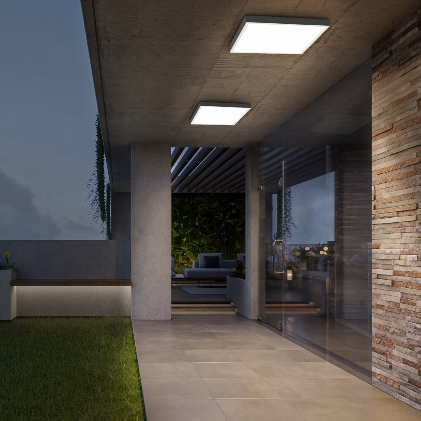 Brilagi - LED loftlampe til badeværelse dæmpbar FRAME SMART LED/50W/230V 60x60 cm 3000-6000K IP44 hvid + fjernbetjening