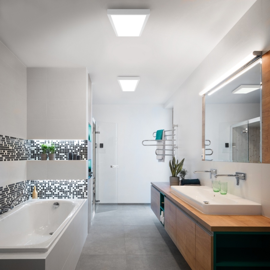 Brilagi - LED loftlampe til badeværelse FRAME LED/50W/230V 30x120 cm 3000/4000/6000K IP44 hvid