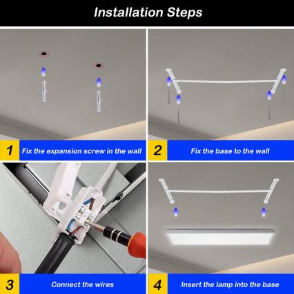 Brilagi - LED loftlampe til badeværelse FRAME LED/50W/230V 30x120 cm 3000/4000/6000K IP44 hvid