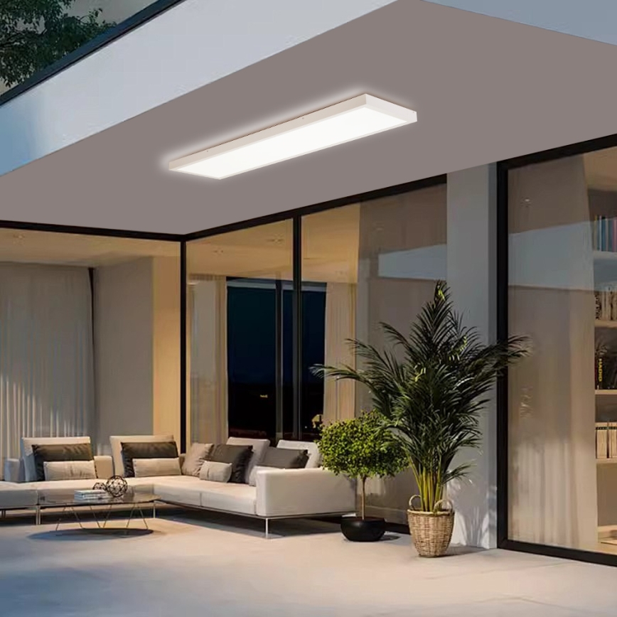 Brilagi - LED loftlampe til badeværelse FRAME LED/50W/230V 30x120 cm 3000/4000/6000K IP44 hvid