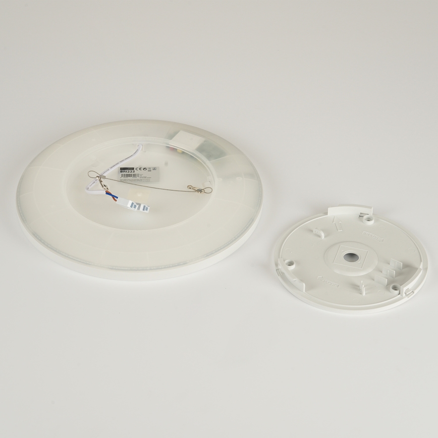 Brilagi - LED loftlampe til badeværelse ULTRA SLIM LED/12W/230V diameter 22,5 cm hvid IP54