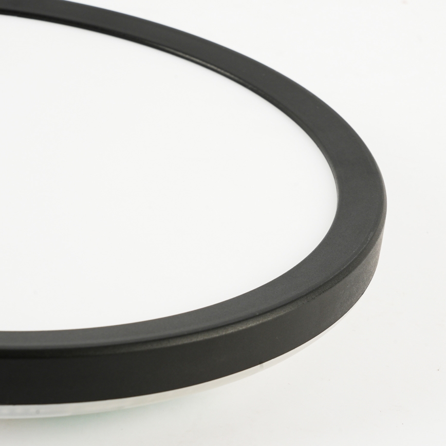 Brilagi - LED loftlampe til badeværelse ULTRA SLIM LED/12W/230V diameter 22,5 cm sort IP54