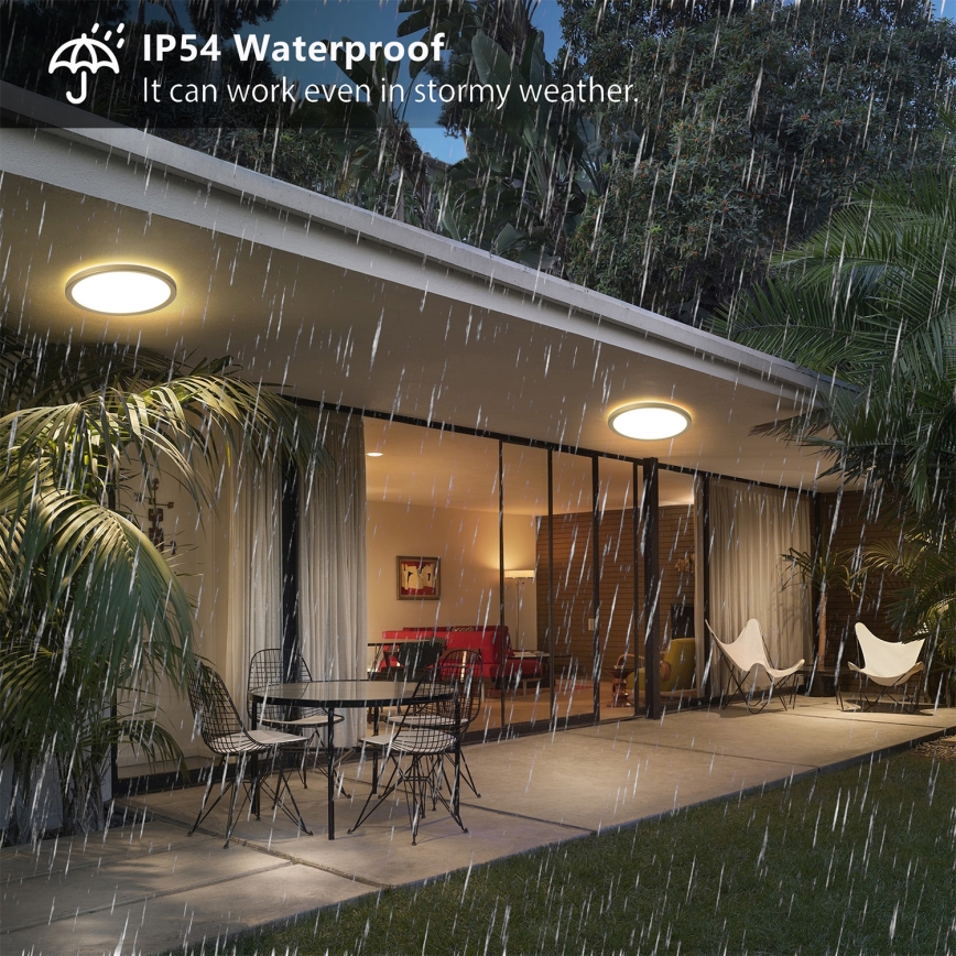 Brilagi - LED badeværelsesloftlampe ULTRA SLIM LED/12W/230V Ø 22,5 cm guld IP54