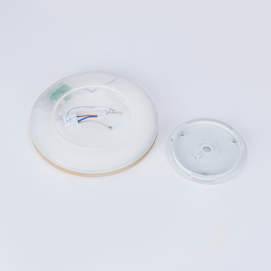 Brilagi - LED badeværelsesloftlampe ULTRA SLIM LED/12W/230V Ø 22,5 cm guld IP54