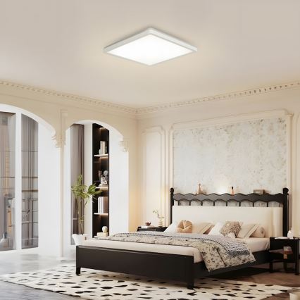 Brilagi - LED loftlampe til badeværelse ULTRA SLIM LED/18W/230V 30x30 cm hvid IP54