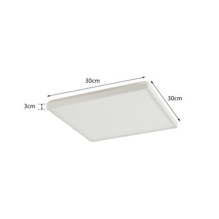 Brilagi - LED loftlampe til badeværelse ULTRA SLIM LED/18W/230V 30x30 cm hvid IP54