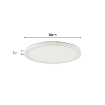 Brilagi - LED loftlampe til badeværelse ULTRA SLIM LED/18W/230V diameter 30 cm hvid IP54