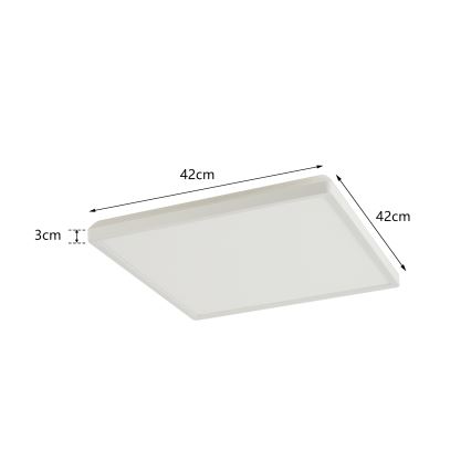 Brilagi - LED loftlampe til badeværelse ULTRA SLIM LED/24W/230V 42x42 cm hvid IP54