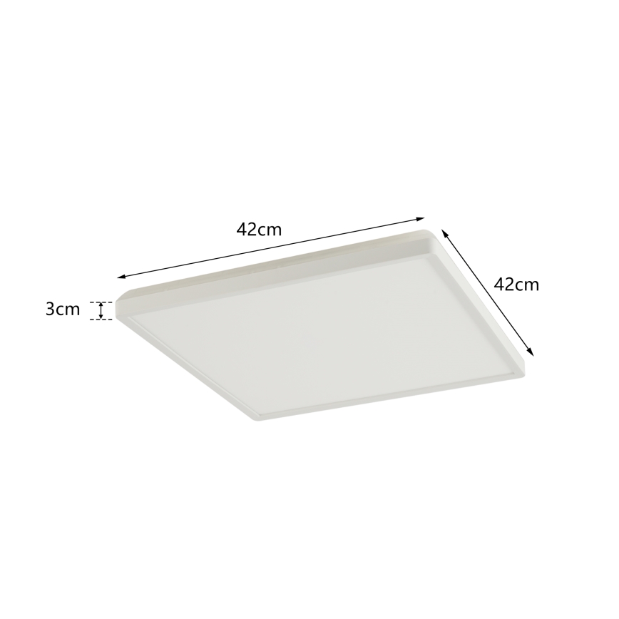 Brilagi - LED loftlampe til badeværelse ULTRA SLIM LED/24W/230V 42x42 cm hvid IP54