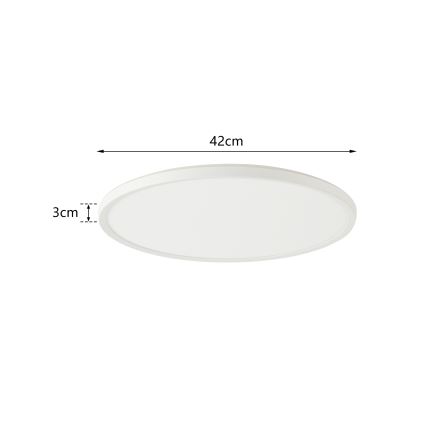 Brilagi - LED loftlampe til badeværelse ULTRA SLIM LED/24W/230V diameter 42 cm hvid IP54