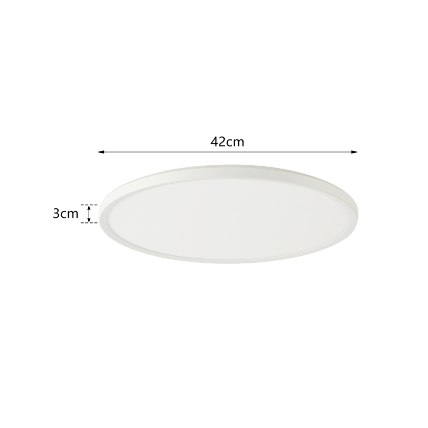 Brilagi - LED loftlampe til badeværelse ULTRA SLIM LED/24W/230V diameter 42 cm hvid IP54
