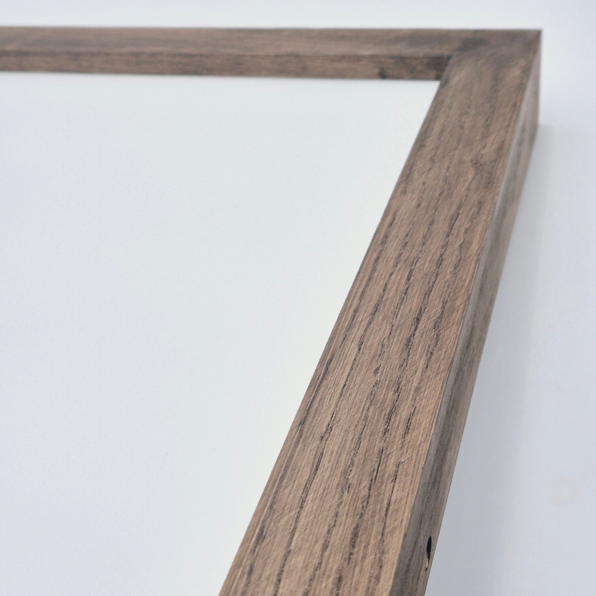 Brilagi - LED Badeværelses loftlampe WOODY FRAME LED/40W/230V 60x60 cm IP44 valnød
