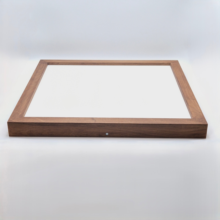 Brilagi - LED Loftlampe til Badeværelse WOODY FRAME LED/50W/230V 60x60 cm IP44 egetræ kirsebær