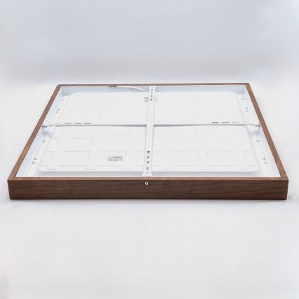 Brilagi - LED Loftlampe til Badeværelse WOODY FRAME LED/50W/230V 60x60 cm IP44 egetræ kirsebær
