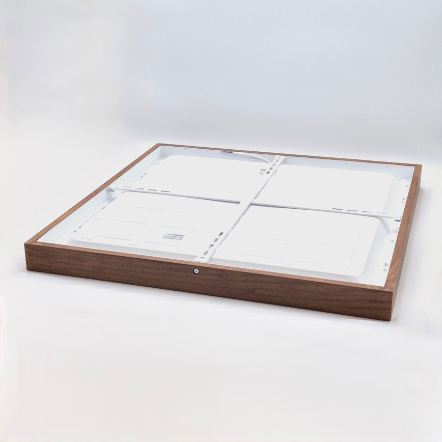 Brilagi - LED Loftlampe til Badeværelse WOODY FRAME LED/50W/230V 60x60 cm IP44 egetræ kirsebær
